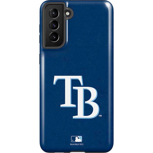 MLB Tampa Bay Rays - Solid Distressed Galaxy S21 FE Pro Case