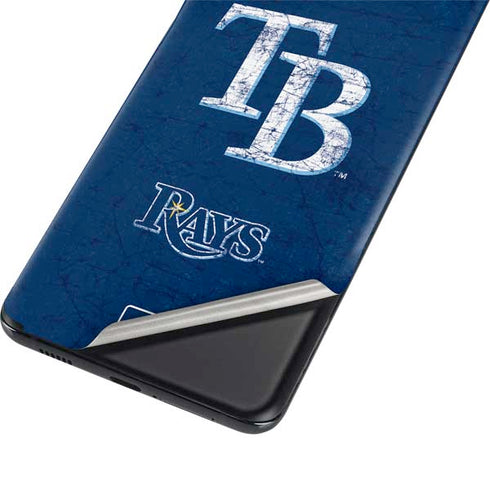 MLB Tampa Bay Rays - Solid Distressed Galaxy S21 Plus 5G Skin