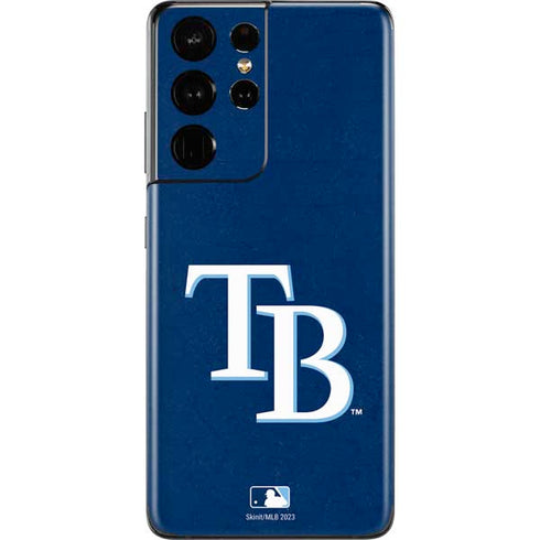 MLB Tampa Bay Rays - Solid Distressed Galaxy S21 Ultra 5G Skin