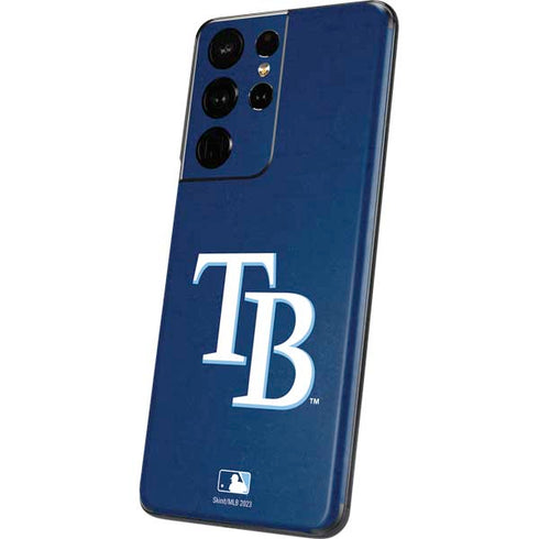 MLB Tampa Bay Rays - Solid Distressed Galaxy S21 Ultra 5G Skin
