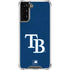 MLB Tampa Bay Rays - Solid Distressed Galaxy S22 Plus Clear Case