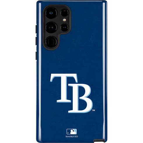 MLB Tampa Bay Rays - Solid Distressed Galaxy S22 Ultra Pro Case