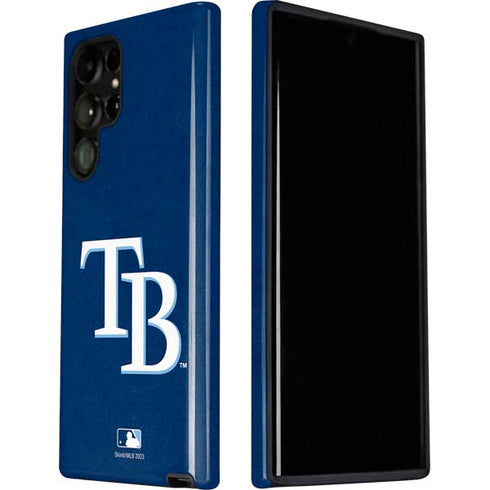MLB Tampa Bay Rays - Solid Distressed Galaxy S22 Ultra Pro Case