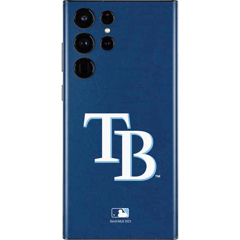 MLB Tampa Bay Rays - Solid Distressed Galaxy S22 Ultra Skin