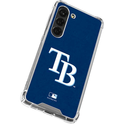 MLB Tampa Bay Rays - Solid Distressed Galaxy S23 Clear Case