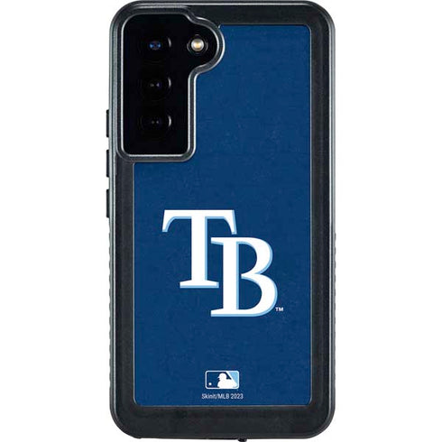 MLB Tampa Bay Rays - Solid Distressed Galaxy S23 Plus Waterproof Case
