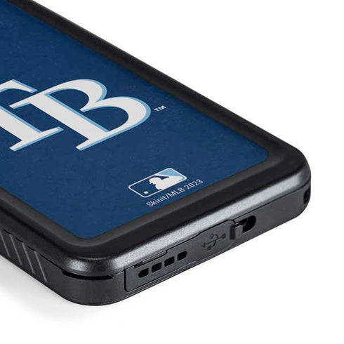MLB Tampa Bay Rays - Solid Distressed Galaxy S23 Plus Waterproof Case