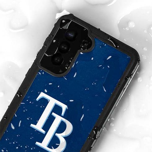 MLB Tampa Bay Rays - Solid Distressed Galaxy S23 Plus Waterproof Case
