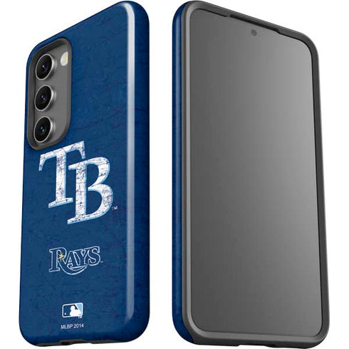 MLB Tampa Bay Rays - Solid Distressed Galaxy S23 Pro Case