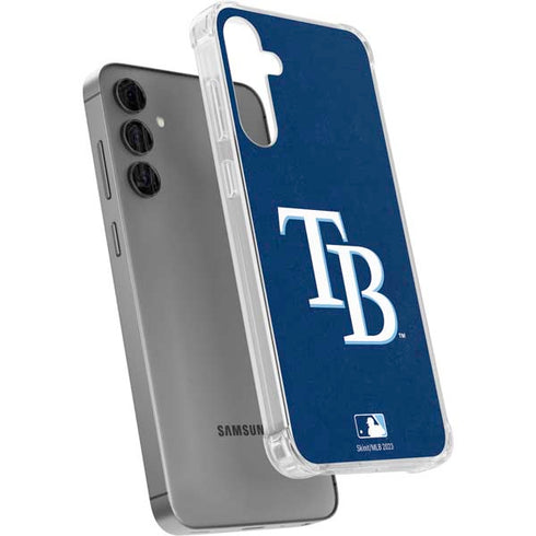 MLB Tampa Bay Rays - Solid Distressed Galaxy S24 Plus Clear Case
