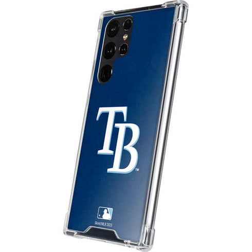 MLB Tampa Bay Rays - Solid Distressed Galaxy S24 Ultra Clear Case