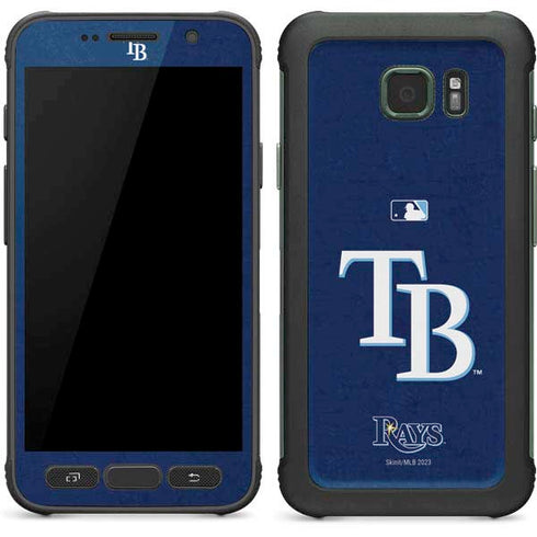 MLB Tampa Bay Rays - Solid Distressed Galaxy S7 Active Skin