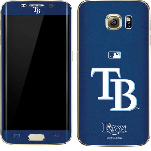 MLB Tampa Bay Rays - Solid Distressed Galaxy S7 Edge Skin