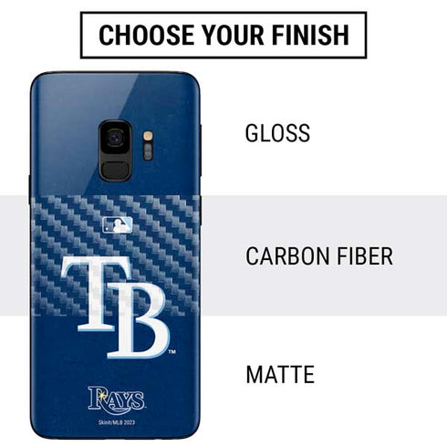 MLB Tampa Bay Rays - Solid Distressed Galaxy S9 Skin