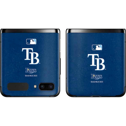 MLB Tampa Bay Rays - Solid Distressed Galaxy Z Flip Skin