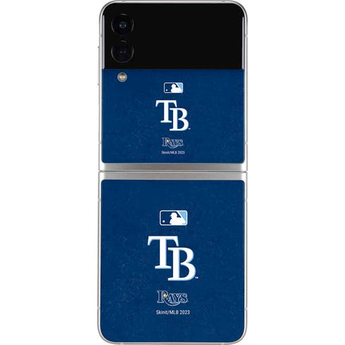 MLB Tampa Bay Rays - Solid Distressed Galaxy Z Flip3 5G Skin