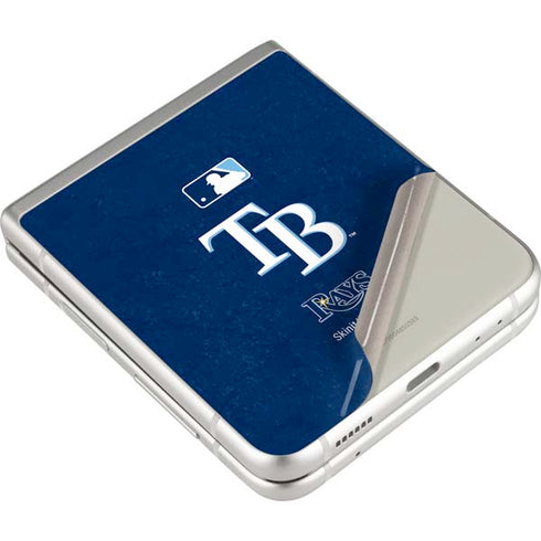 MLB Tampa Bay Rays - Solid Distressed Galaxy Z Flip4 5G Skin