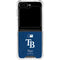 MLB Tampa Bay Rays - Solid Distressed Galaxy Z Flip5 5G Clear Case
