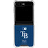 MLB Tampa Bay Rays - Solid Distressed Galaxy Z Flip5 5G Clear Case