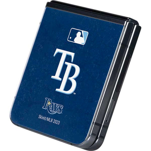 MLB Tampa Bay Rays - Solid Distressed Galaxy Z Flip5 5G Skin