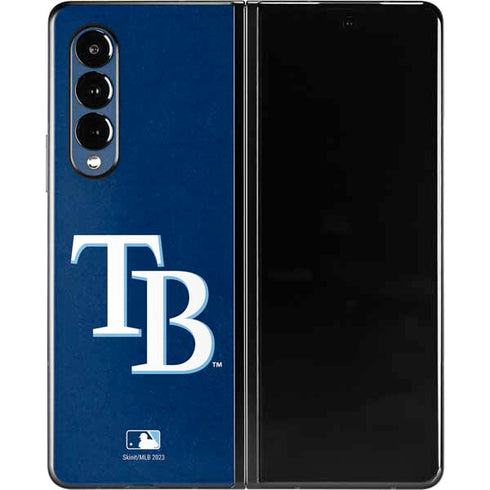 MLB Tampa Bay Rays - Solid Distressed Galaxy Z Fold3 5G Skin
