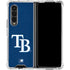 MLB Tampa Bay Rays - Solid Distressed Galaxy Z Fold4 5G Clear Case