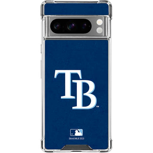 MLB Tampa Bay Rays - Solid Distressed Google Pixel 8 Pro Clear Case