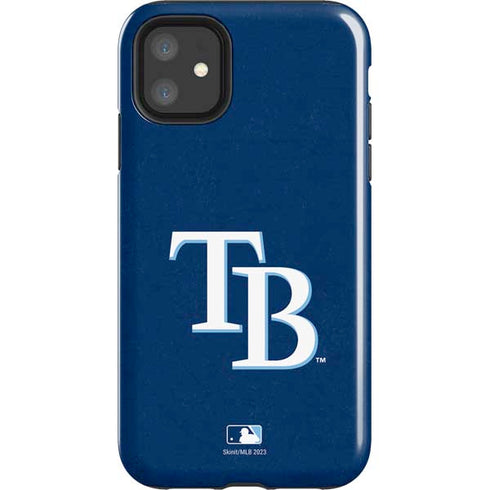 MLB Tampa Bay Rays - Solid Distressed iPhone 11 Impact Case