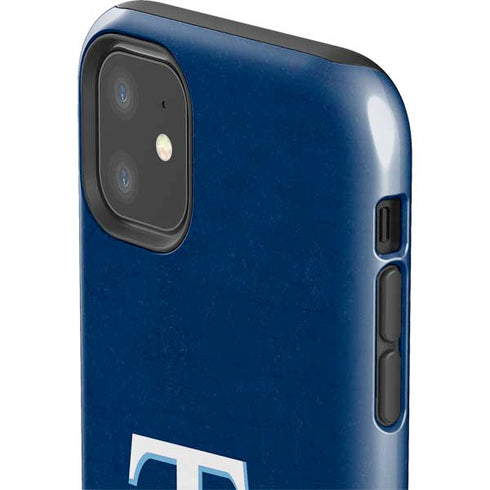 MLB Tampa Bay Rays - Solid Distressed iPhone 11 Impact Case