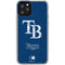 MLB Tampa Bay Rays - Solid Distressed iPhone 11 Pro Clear Case