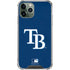 MLB Tampa Bay Rays - Solid Distressed iPhone 11 Pro Max Clear Case