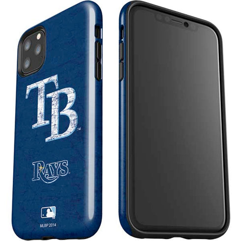 MLB Tampa Bay Rays - Solid Distressed iPhone 11 Pro Max Impact Case