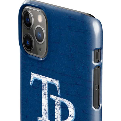 MLB Tampa Bay Rays - Solid Distressed iPhone 11 Pro Max Lite Case
