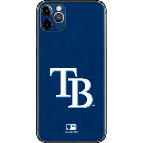 MLB Tampa Bay Rays - Solid Distressed iPhone 11 Pro Max Skin