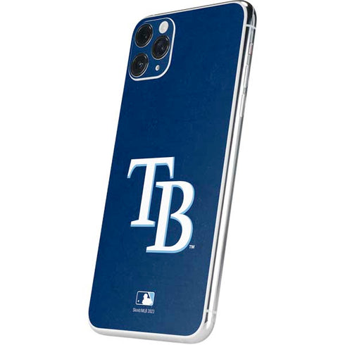 MLB Tampa Bay Rays - Solid Distressed iPhone 11 Pro Max Skin