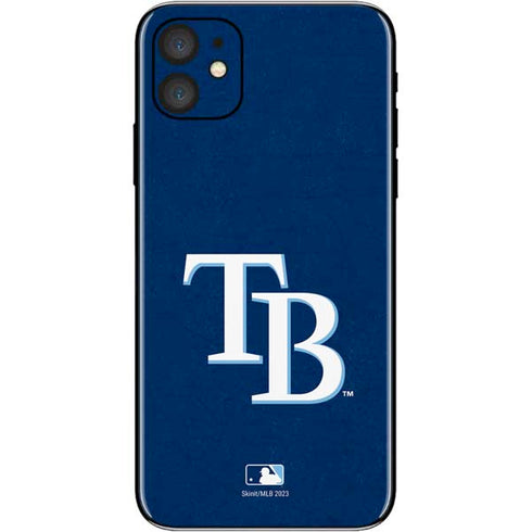 MLB Tampa Bay Rays - Solid Distressed iPhone 11 Skin