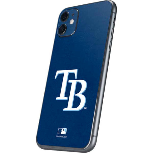 MLB Tampa Bay Rays - Solid Distressed iPhone 11 Skin
