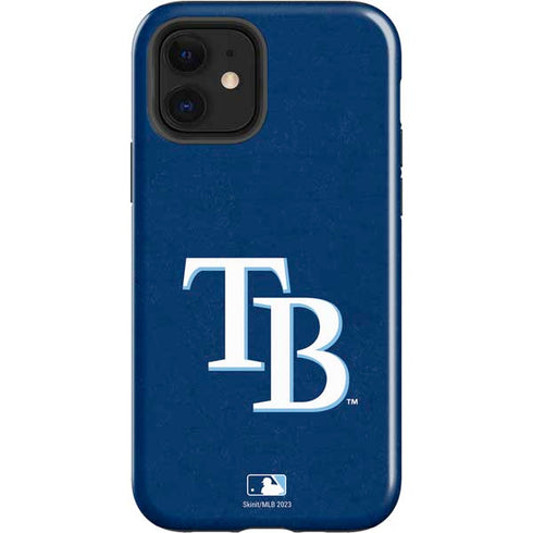 MLB Tampa Bay Rays - Solid Distressed iPhone 12 Impact Case
