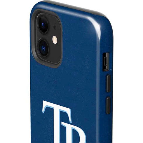 MLB Tampa Bay Rays - Solid Distressed iPhone 12 Impact Case