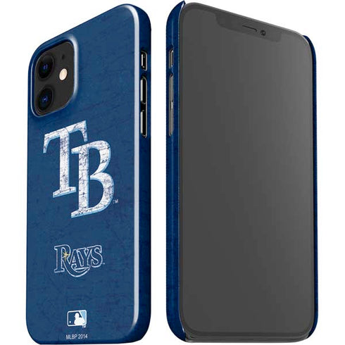 MLB Tampa Bay Rays - Solid Distressed iPhone 12 Mini Lite Case