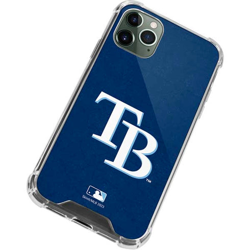 MLB Tampa Bay Rays - Solid Distressed iPhone 12 Pro Clear Case