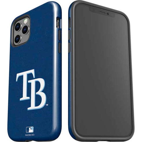 MLB Tampa Bay Rays - Solid Distressed iPhone 12 Pro Impact Case