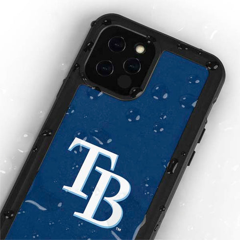 MLB Tampa Bay Rays - Solid Distressed iPhone 12 Pro Waterproof Case