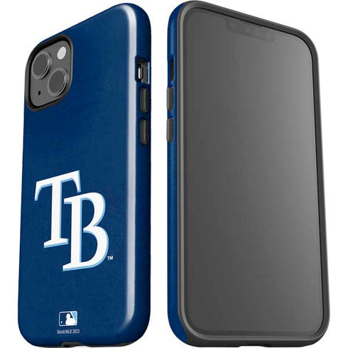 MLB Tampa Bay Rays - Solid Distressed iPhone 13 Impact Case
