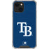 MLB Tampa Bay Rays - Solid Distressed iPhone 13 Mini Clear Case