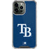 MLB Tampa Bay Rays - Solid Distressed iPhone 13 Pro Max Clear Case