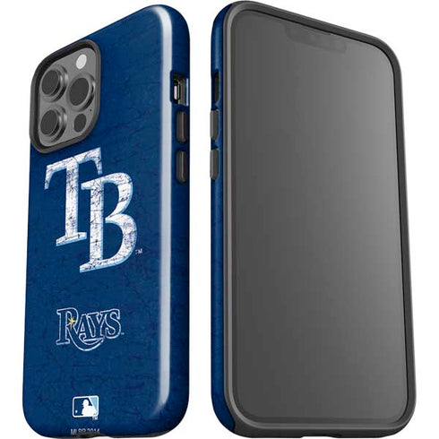 MLB Tampa Bay Rays - Solid Distressed iPhone 13 Pro Max Impact Case