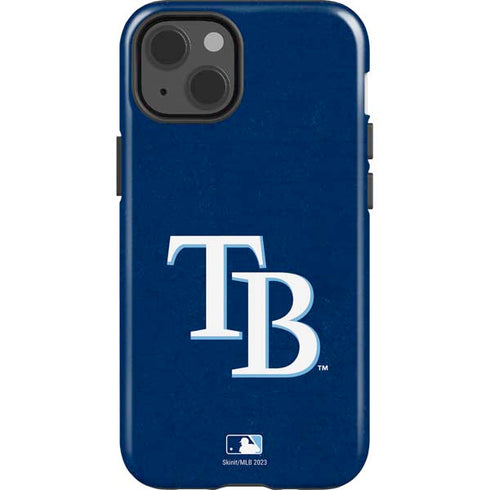 MLB Tampa Bay Rays - Solid Distressed iPhone 15 Impact Case