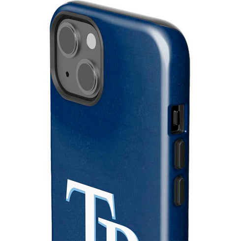 MLB Tampa Bay Rays - Solid Distressed iPhone 15 Plus Impact Case