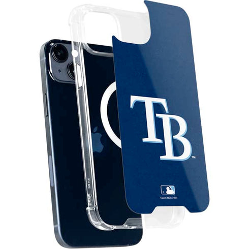 MLB Tampa Bay Rays - Solid Distressed iPhone 15 Plus MagSafe Case